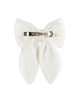 White Velvet Fable Bow
